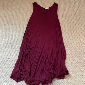 Maroon Swing Dress